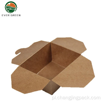 Dostępna żywność na wynos Brown Kraft Paper Packaging Bowl